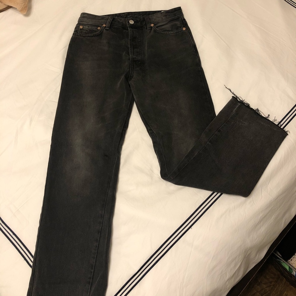 Free People washed black jeans